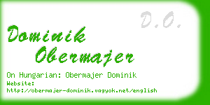 dominik obermajer business card